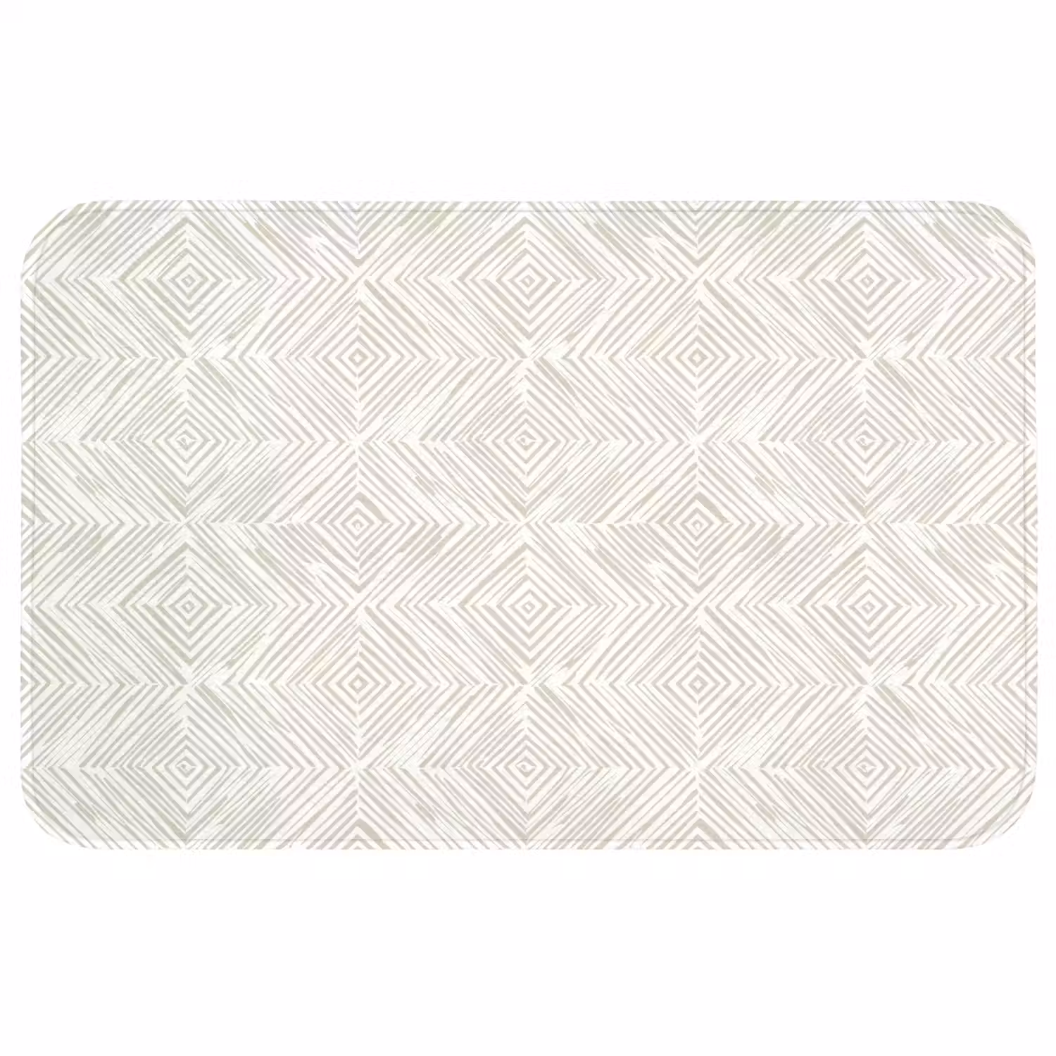 Abstract - Ruiten - Beige Badmat middel 997 -3d