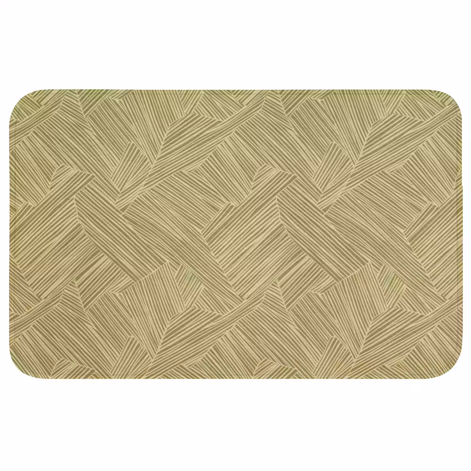 Abstract - Modern - Groen Badmat middel 997 -3d