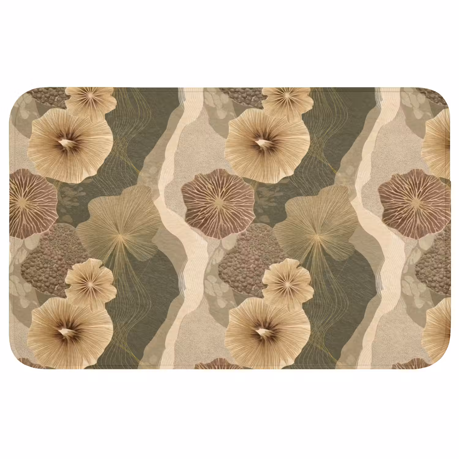 Abstract - Modern - Groen Badmat middel 997 -3d