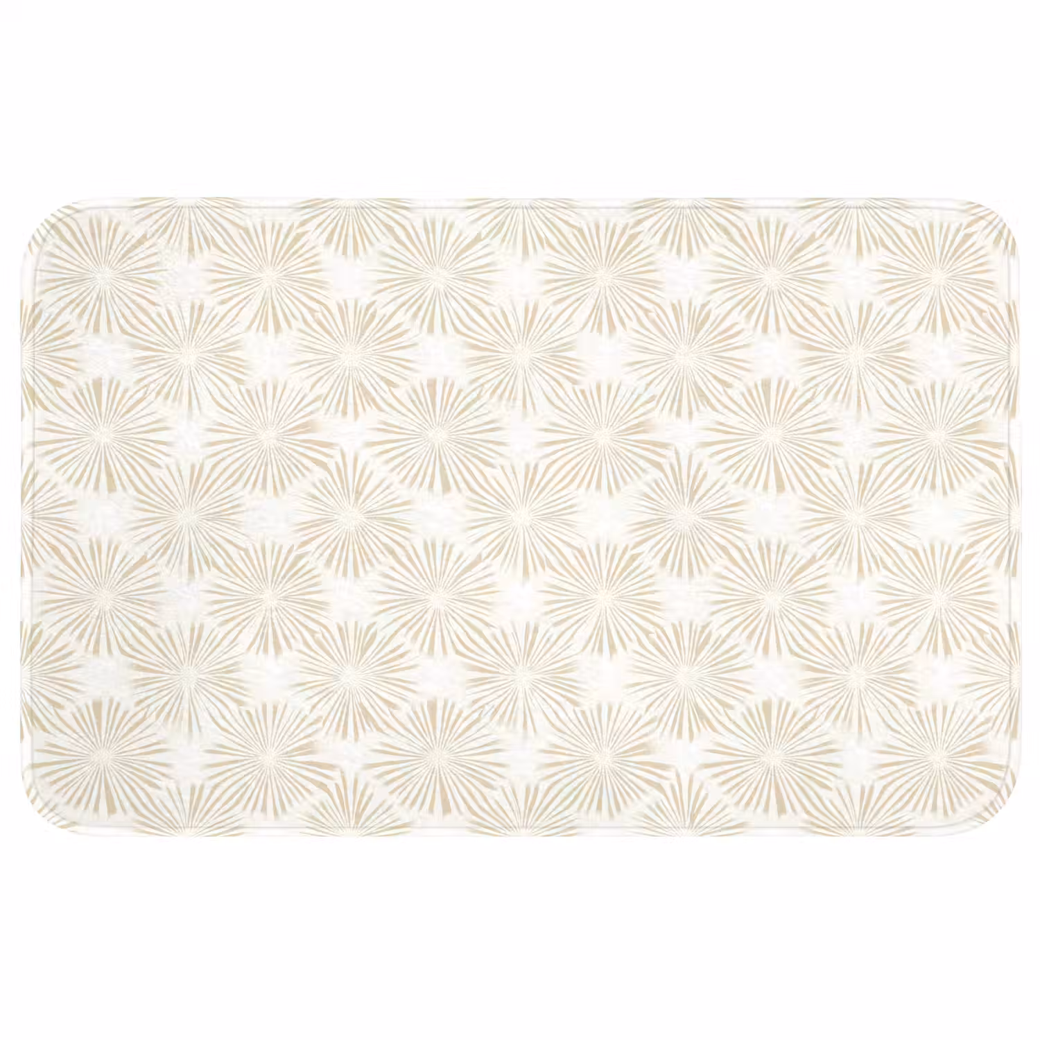 Abstract - Motief - Beige Badmat middel 997 -3d