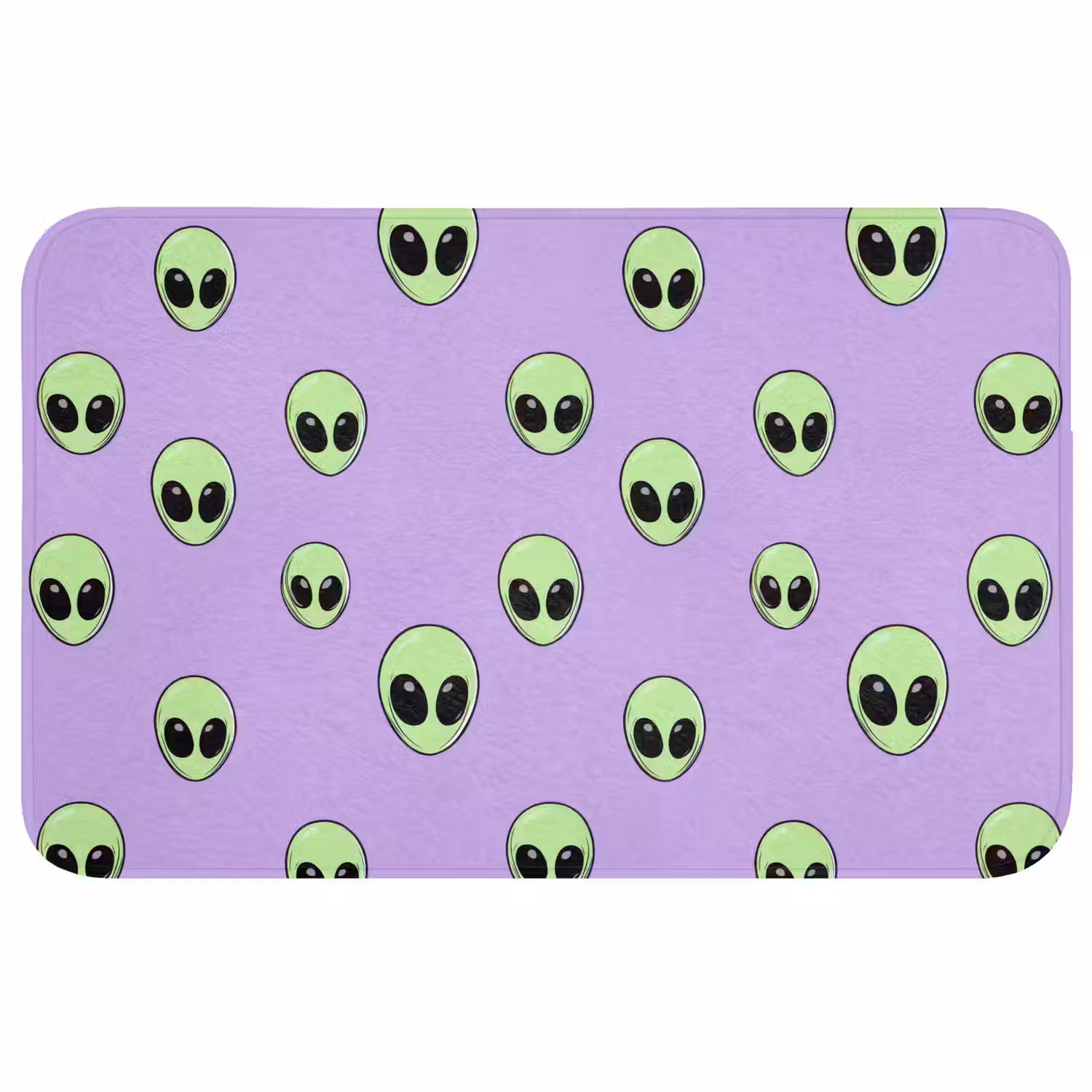 Alien - Retro - Lila Badmat middel 997 -3d