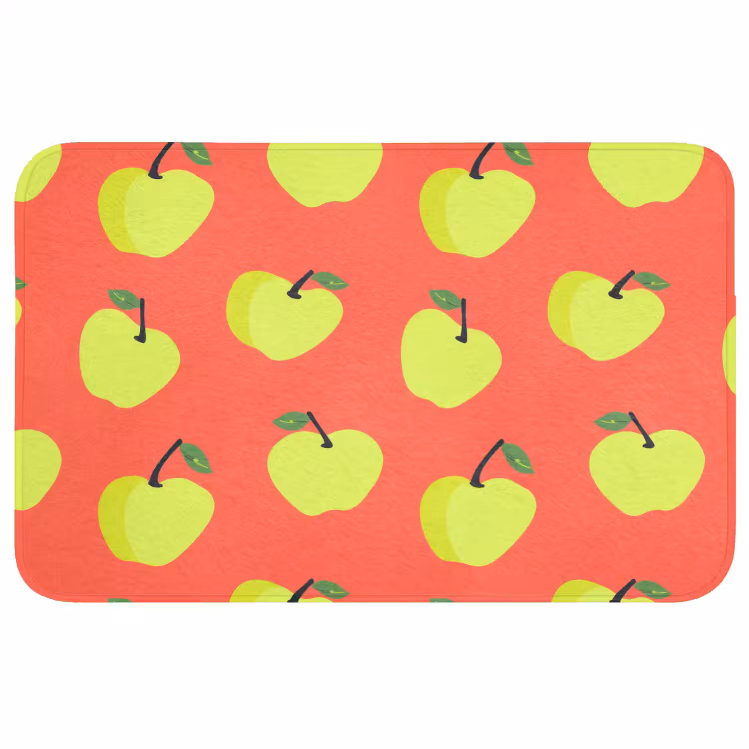 Appels - Modern - Groen Badmat middel 997 -3d