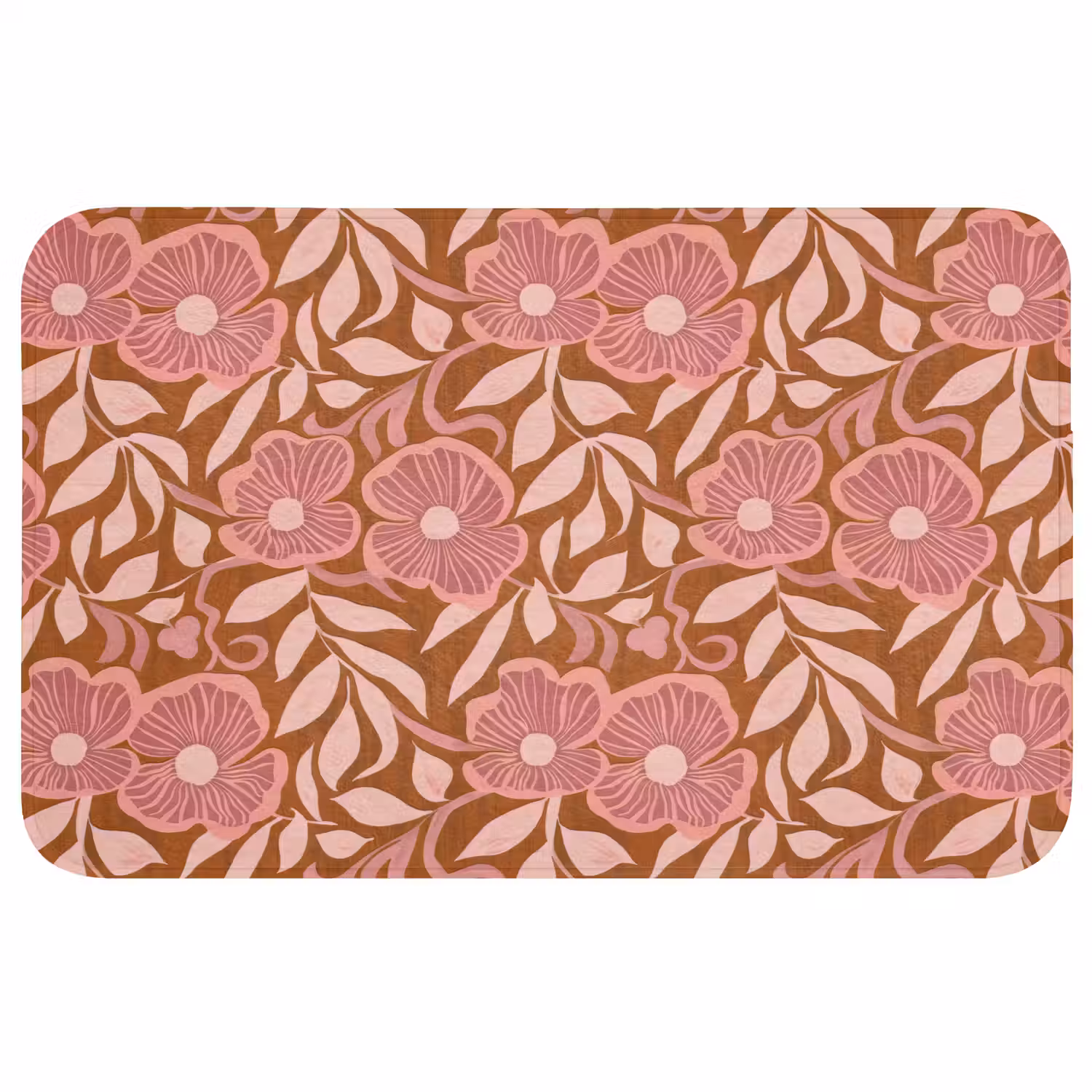 Sfeer - Bloemen - Roze Badmat middel 997 -3d
