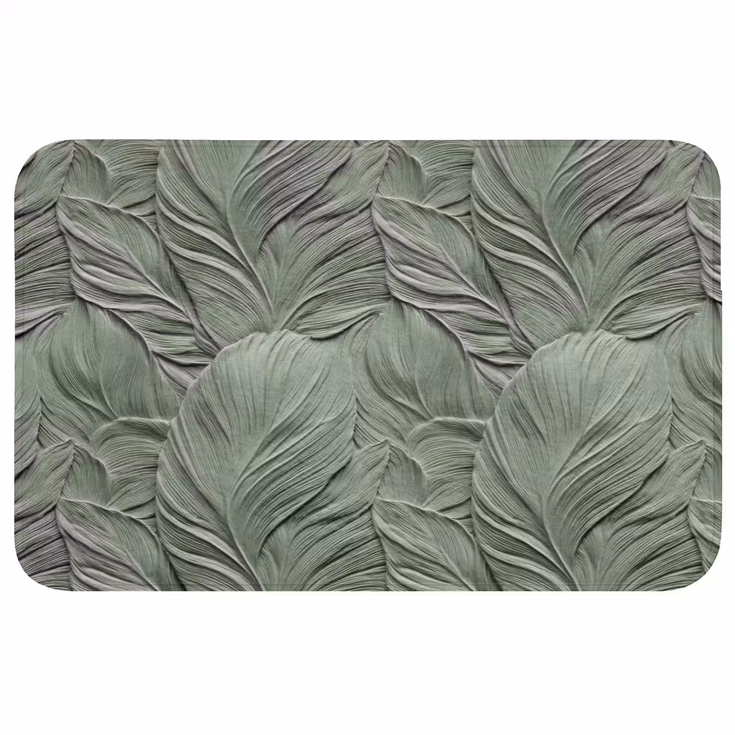 Bladeren - Textuur - Groen Badmat middel 997 -3d