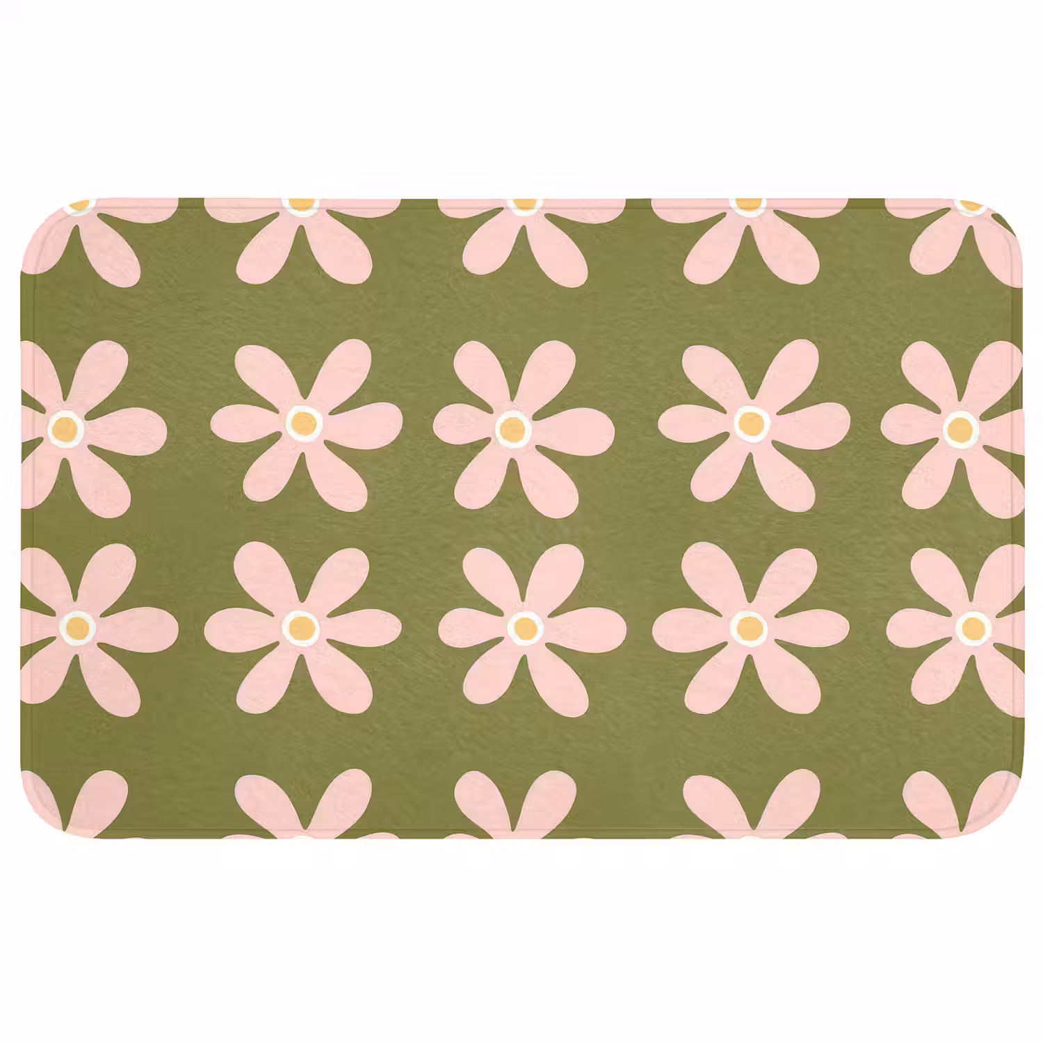 Bloem - Modern - Groen Badmat middel 997 -3d