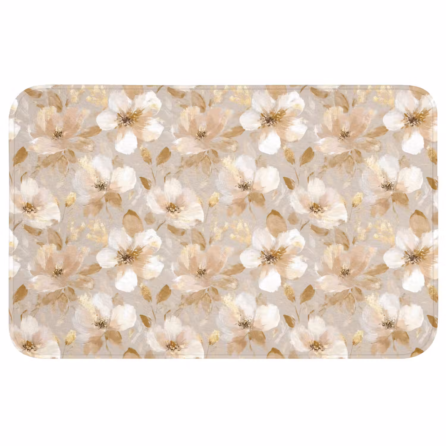 Bloemen - artistiek - Goud Badmat middel 997 -3d