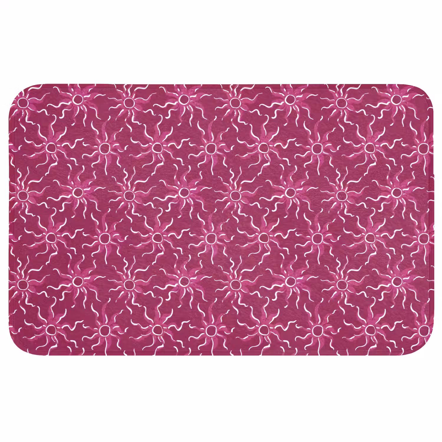 Bohemian - Zon - Magenta Badmat middel 997 -3d