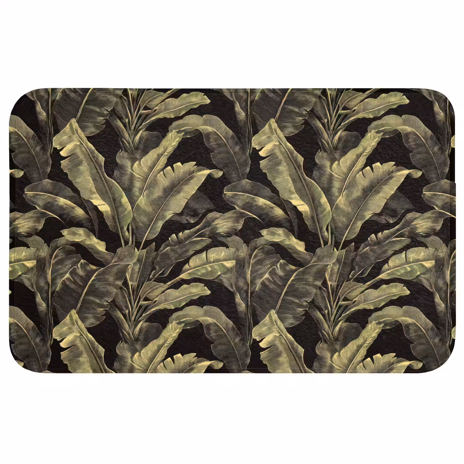 Botanisch - Bladeren - Groen Badmat middel 997 -3d