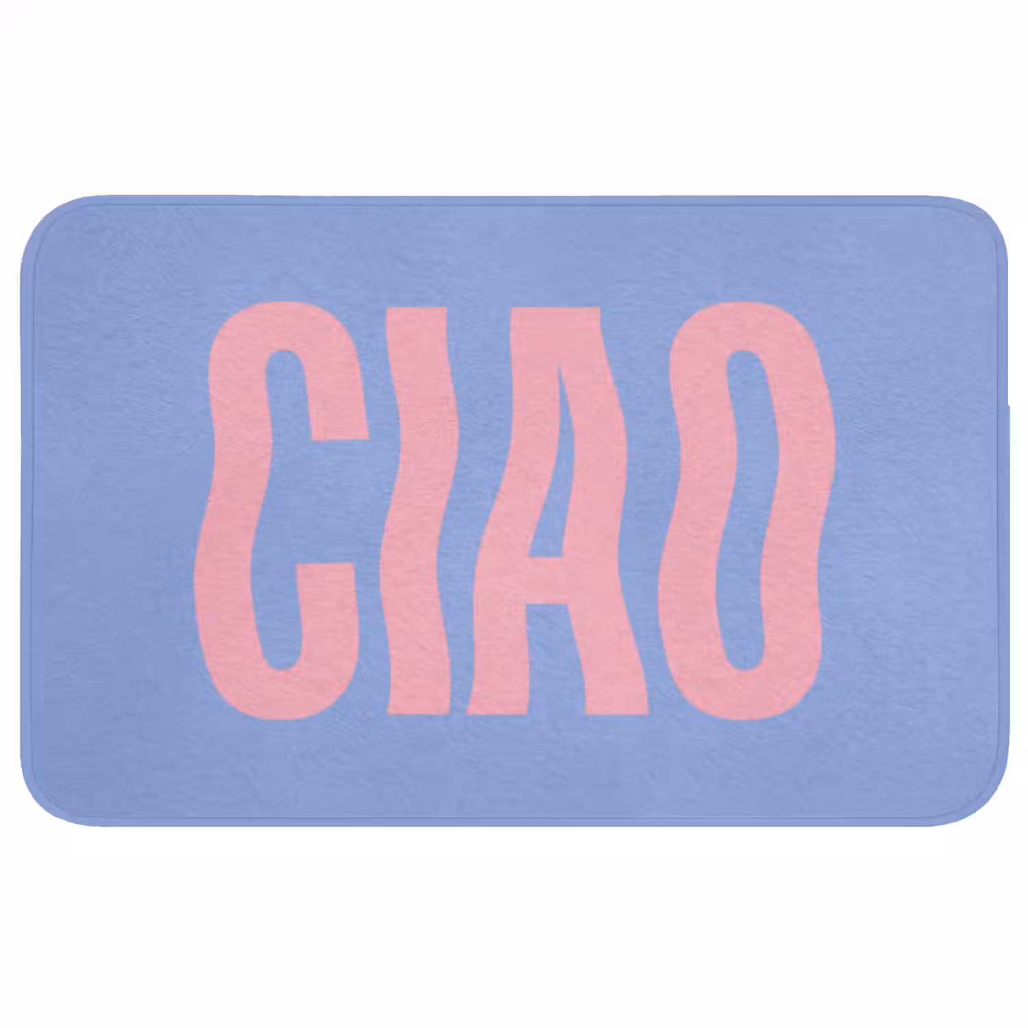 Ciao - Roze - Blauw - Golvend Badmat middel -3d