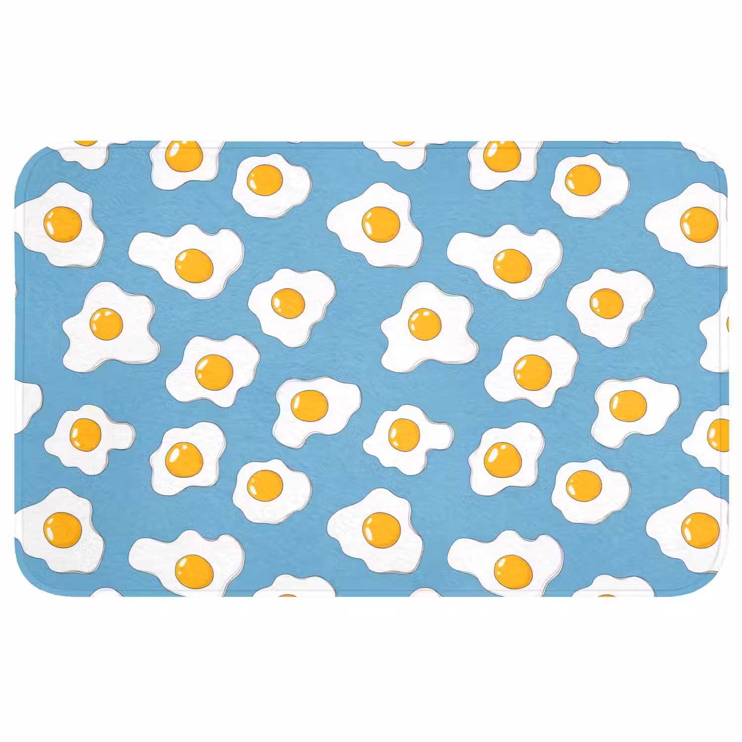 Eieren - Dooiers - Blauw Badmat middel 997 -3d