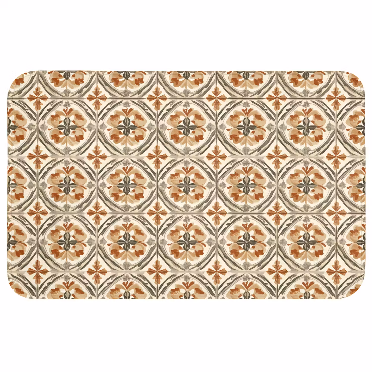Elegant - Antiek - Kleurrijk Badmat middel 997 -3d