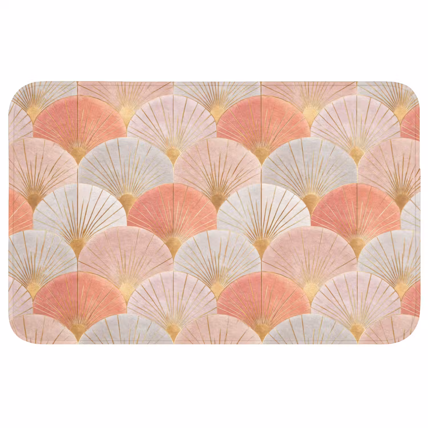 Waaiers - Goud - Roze Badmat middel 997 -3d