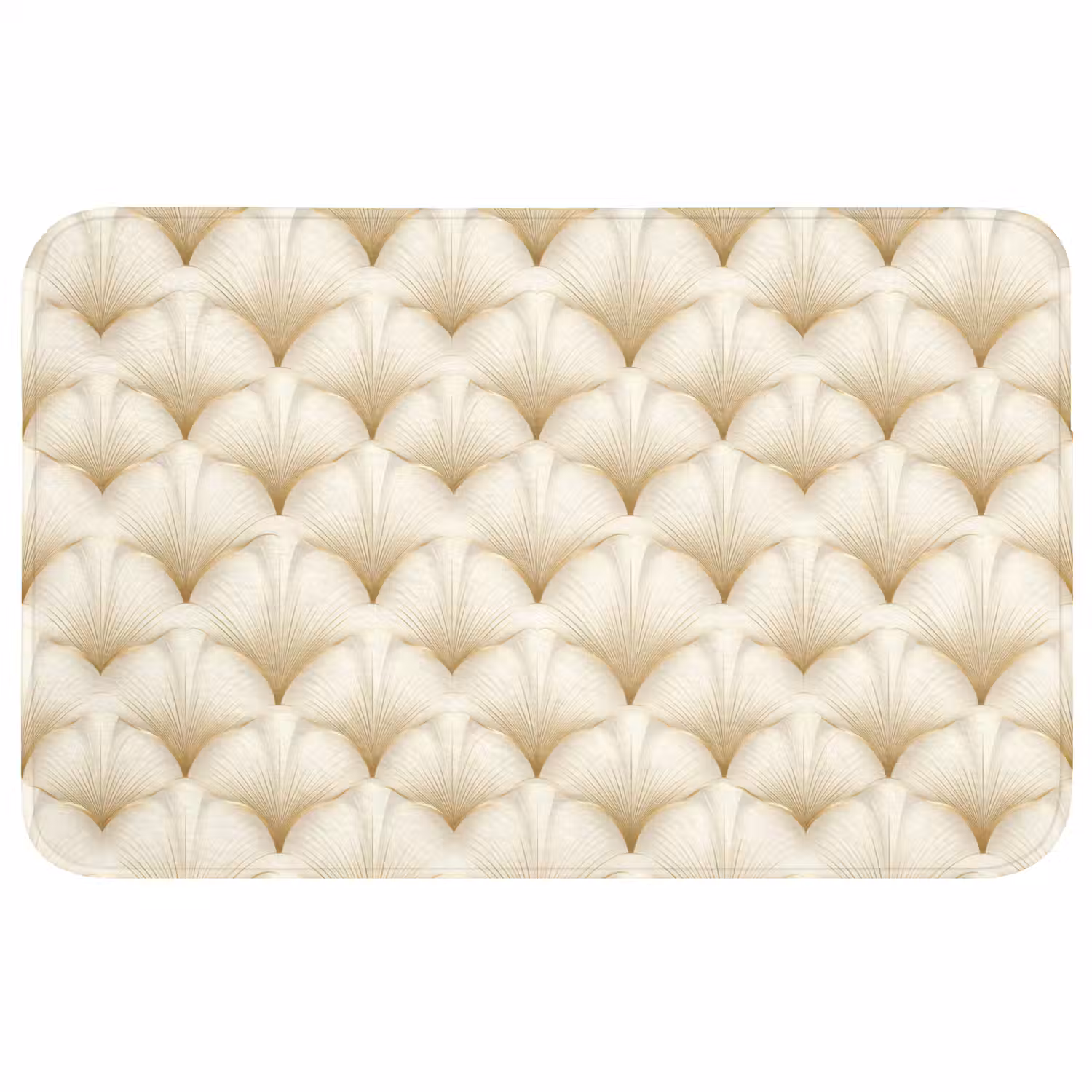 Waaier - Motief - Goud Badmat middel 997 -3d
