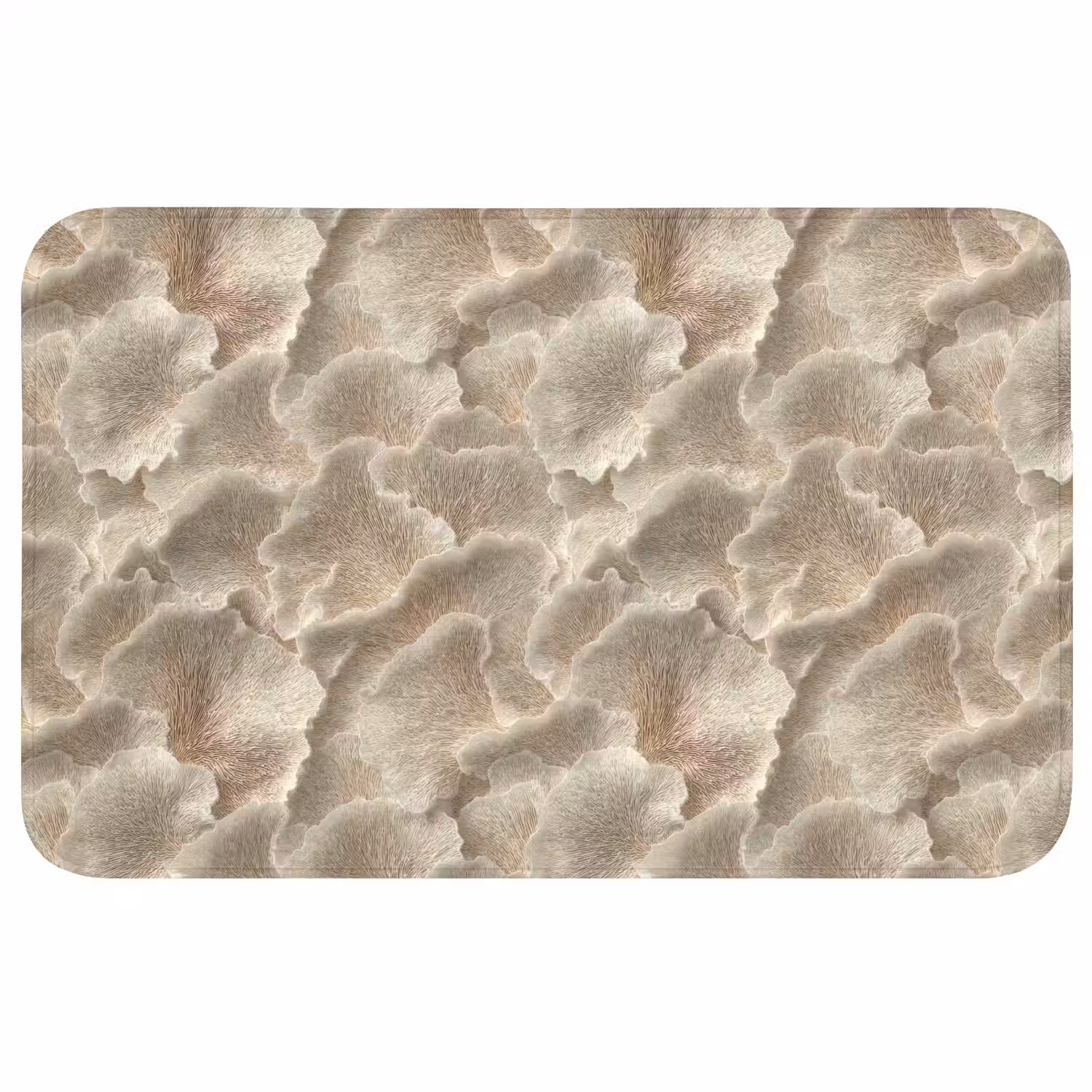 Waaierstructuren - Beige - Vezeltextuur Badmat middel 997 -3d