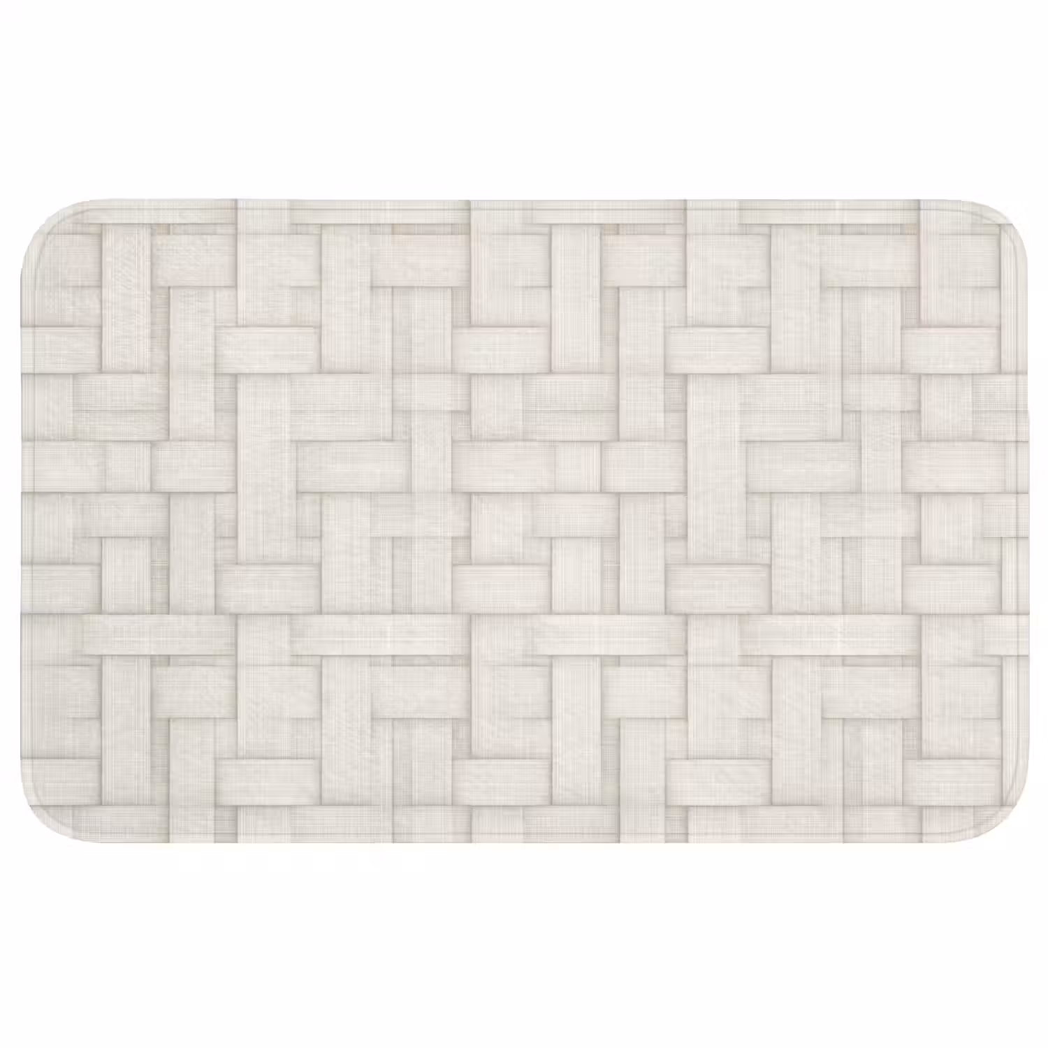 Vlechtwerk - Banen - Beige Badmat middel 997 -3d