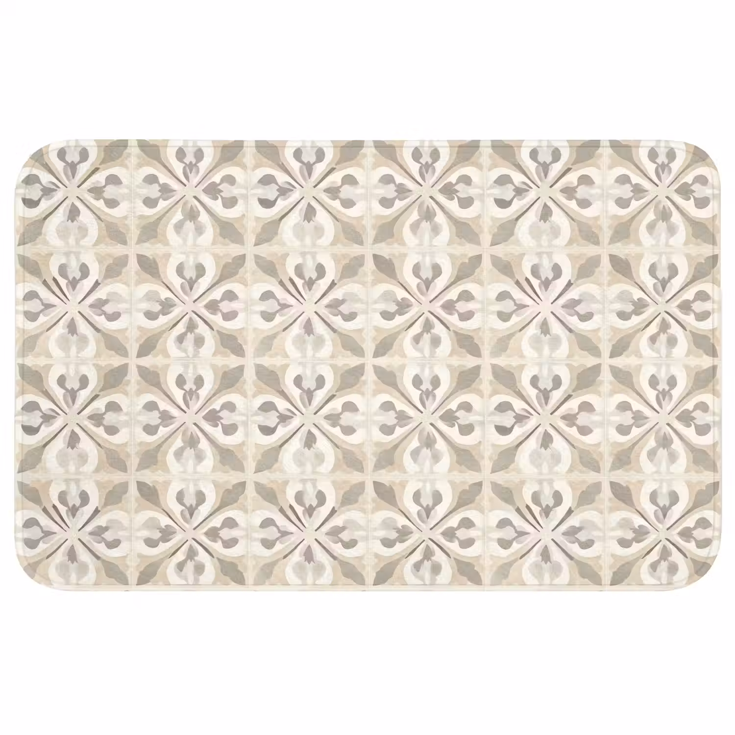 Tegel - Motief - Beige Badmat middel 997 -3d
