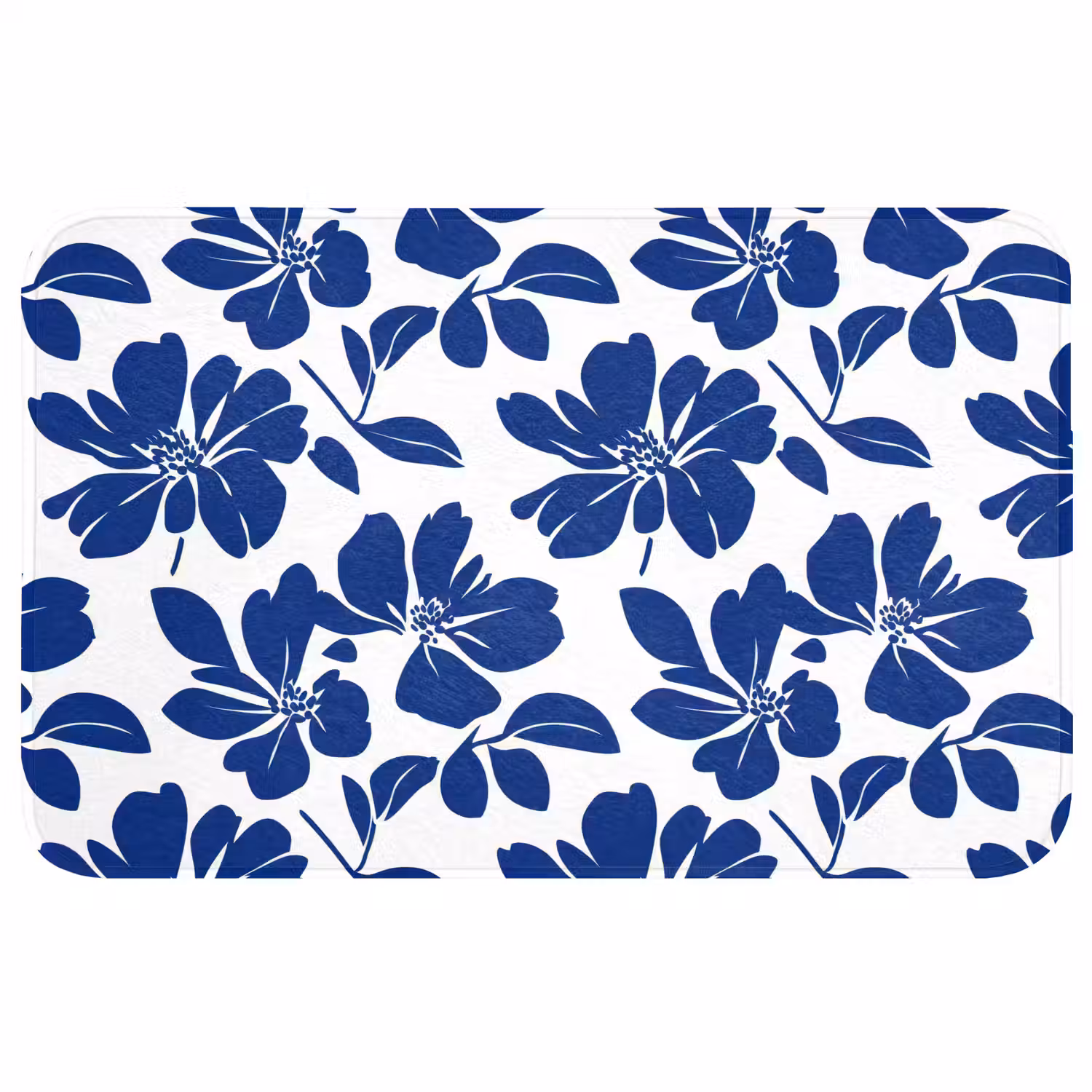 Floraal - Modern - Blauw Badmat middel 997 -3d