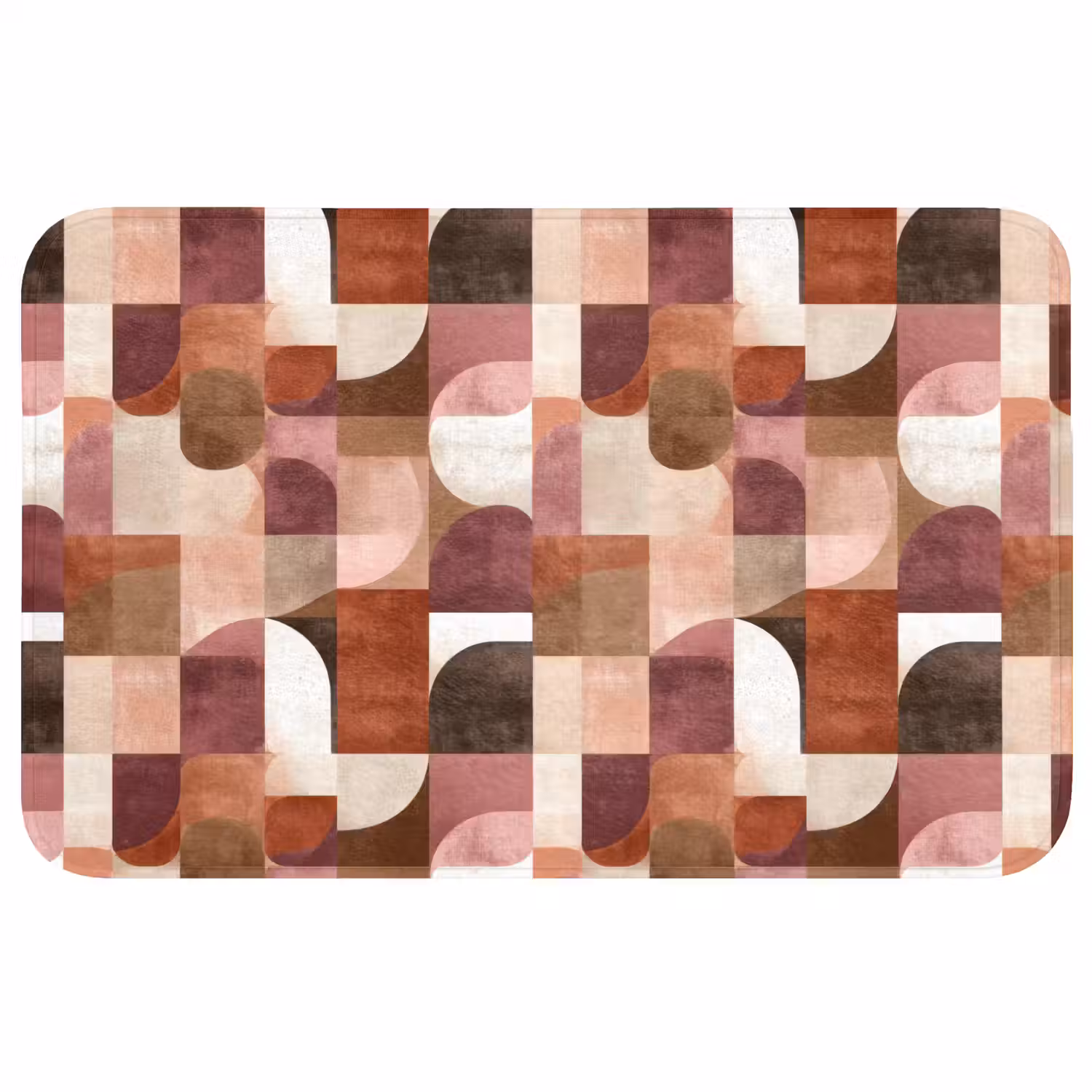 Geometrie - Modern - Retro Badmat middel 997 -3d