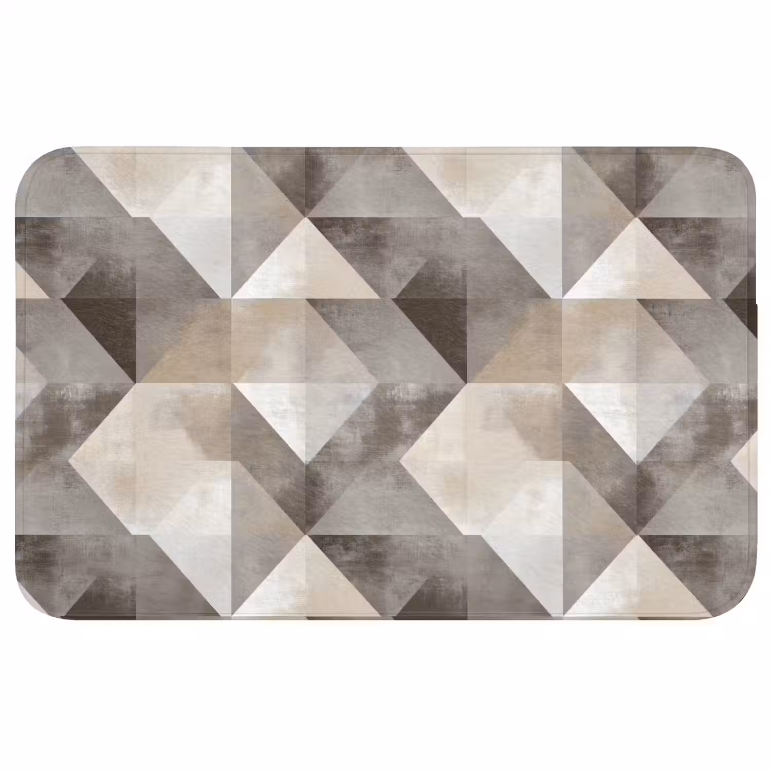 Geometrisch - Motief - Aardetinten Badmat middel 997 -3d