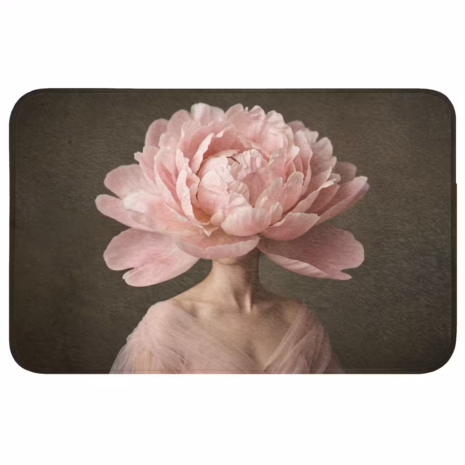 Gezicht - Roos - Roze Badmat middel -3d