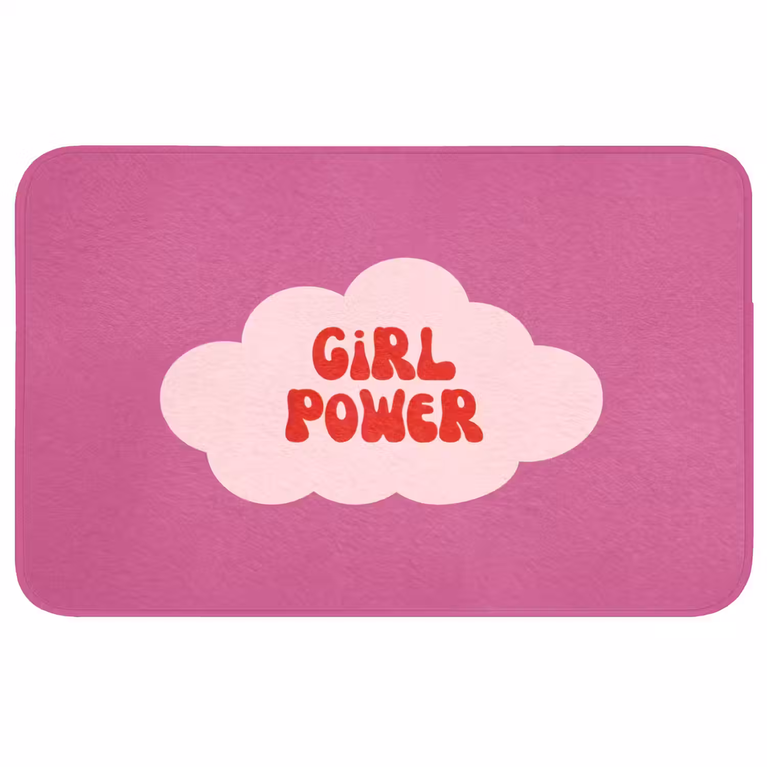 Girl power - Wolk - Roze Badmat middel -3d