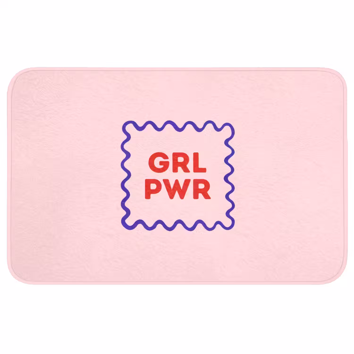 Grl pwr - Roze - Kader Badmat middel -3d