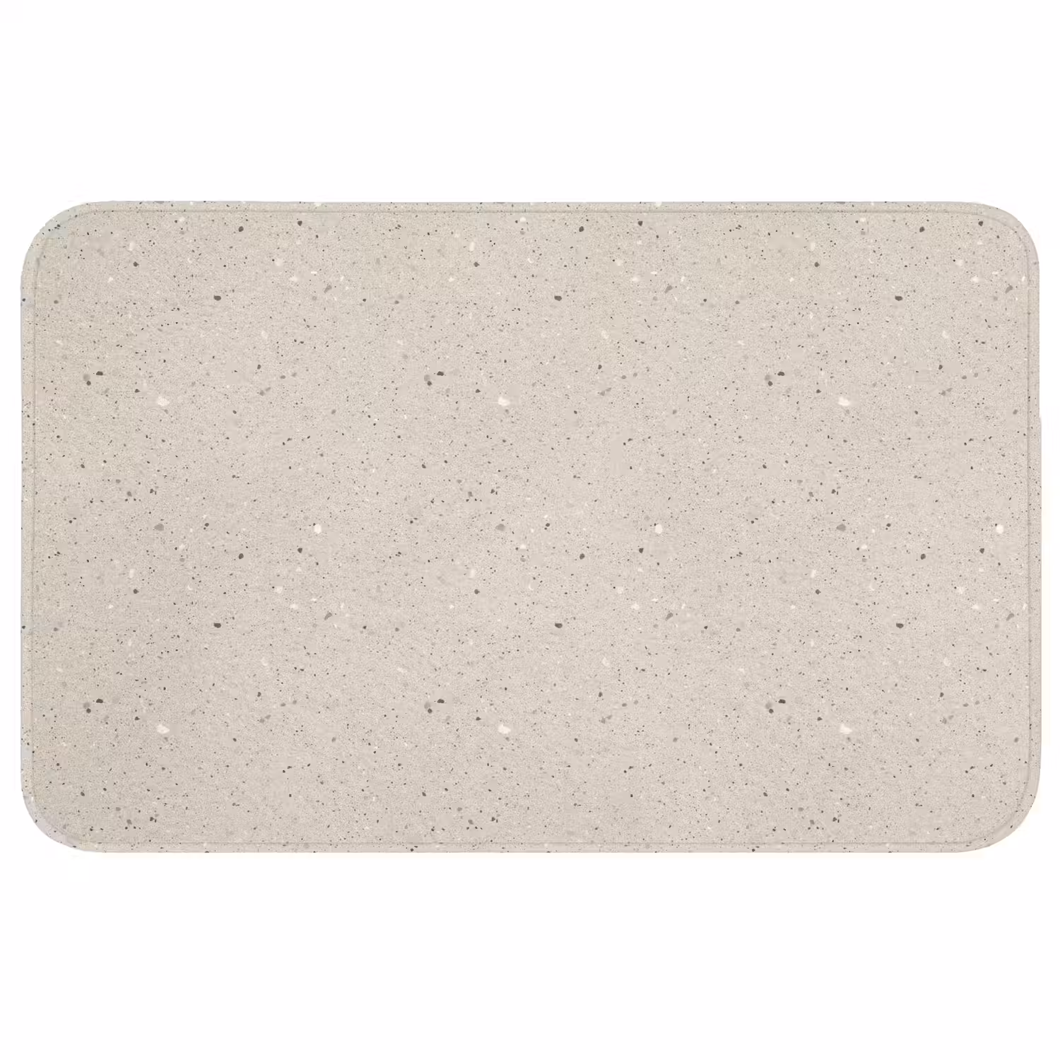 Lichtbeige - Terrazzo - Grijs Badmat middel 997 -3d