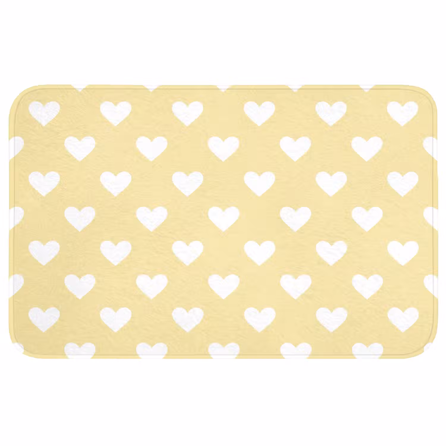 Hartjes - Patroon - Geel Badmat middel 997 -3d