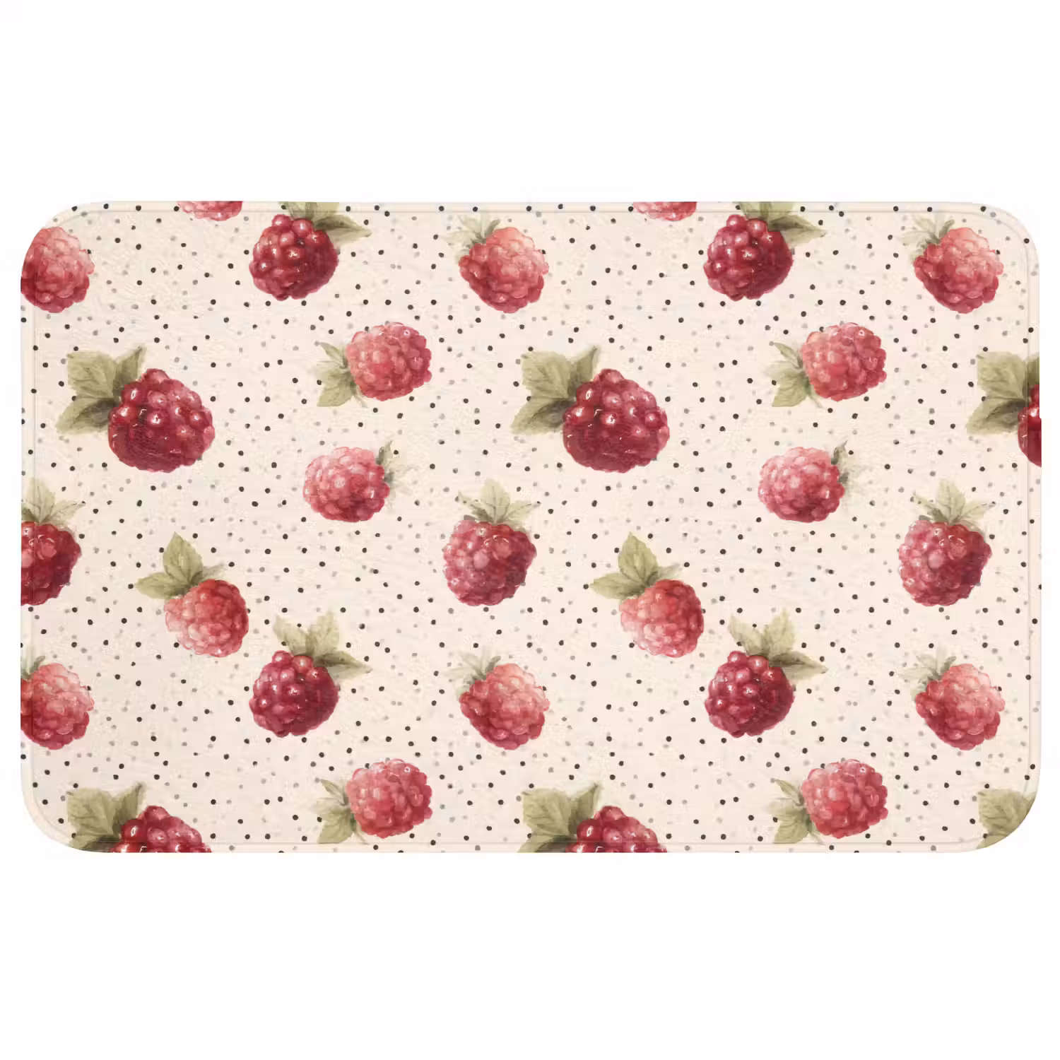 Framboos - Stippen - Rood Badmat middel 997 -3d