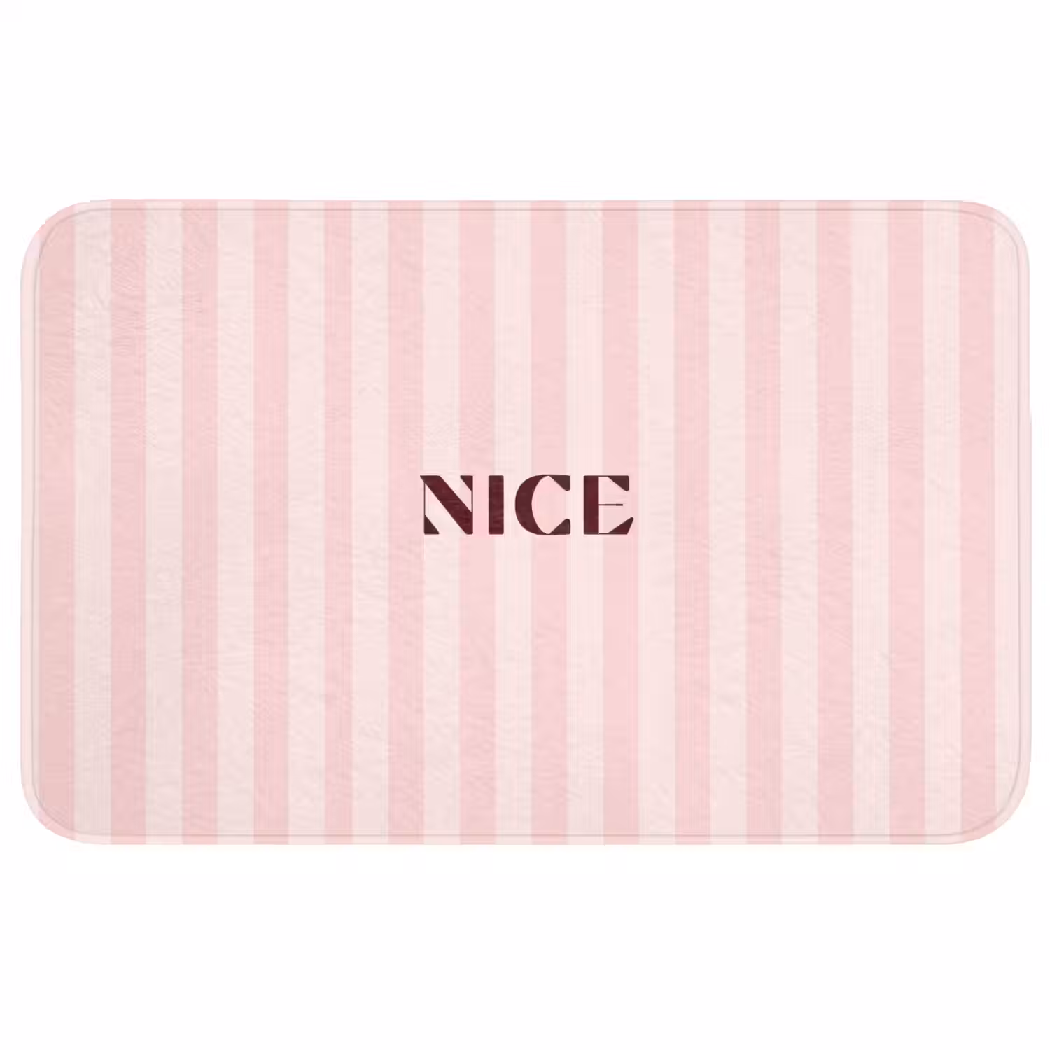 Nice - Strepen - Roze Badmat middel -3d