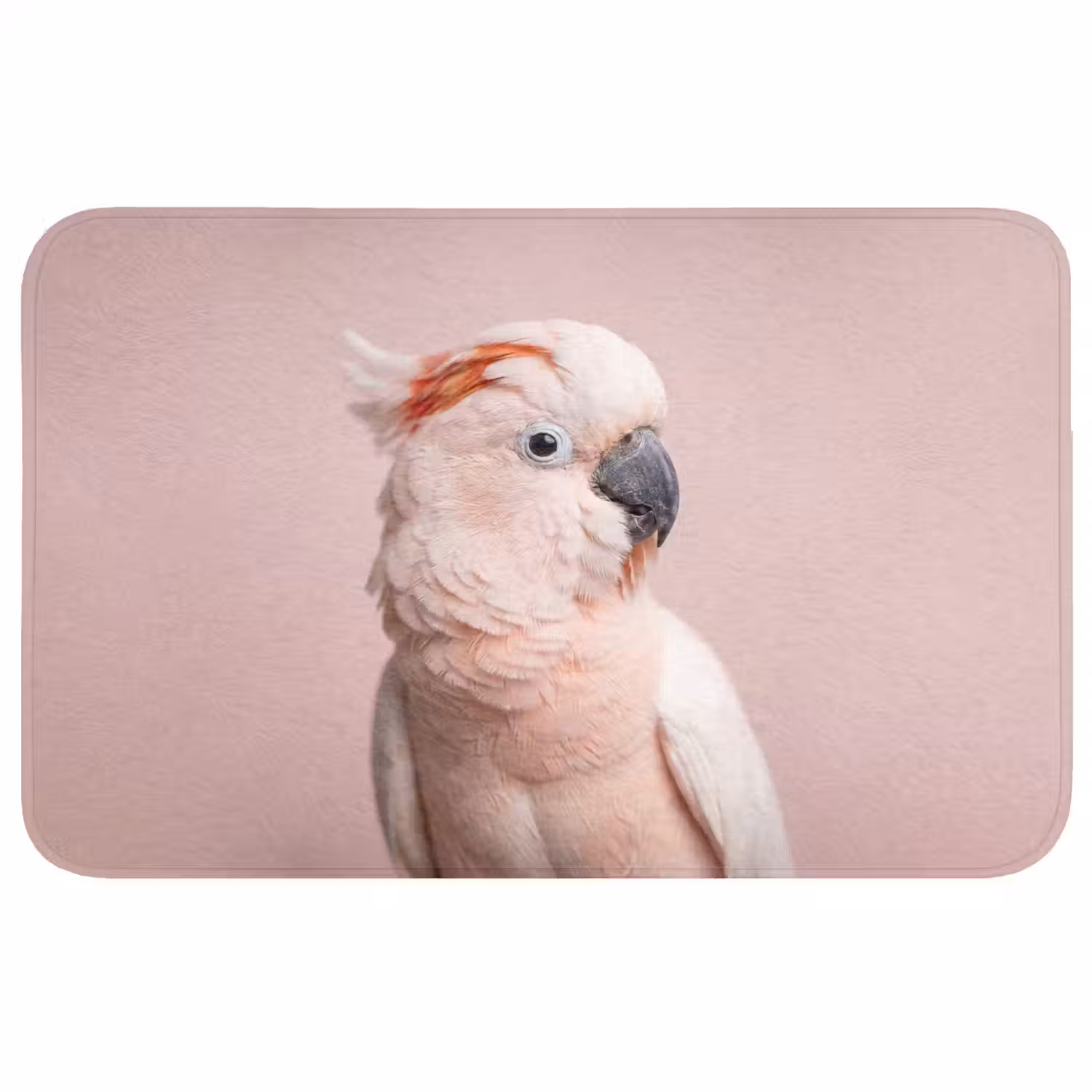 Kaketoe - Portret - Roze Badmat middel -3d