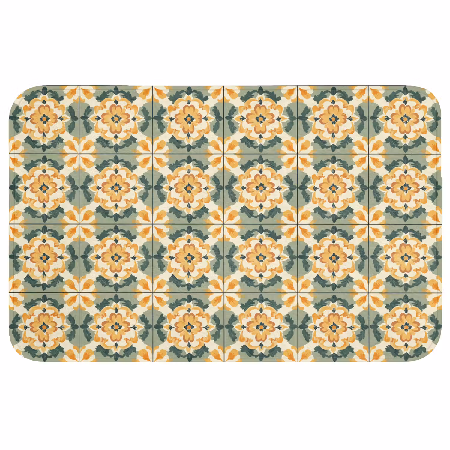 Keramiek - Verweerd - Kleurrijk Badmat middel 997 -3d