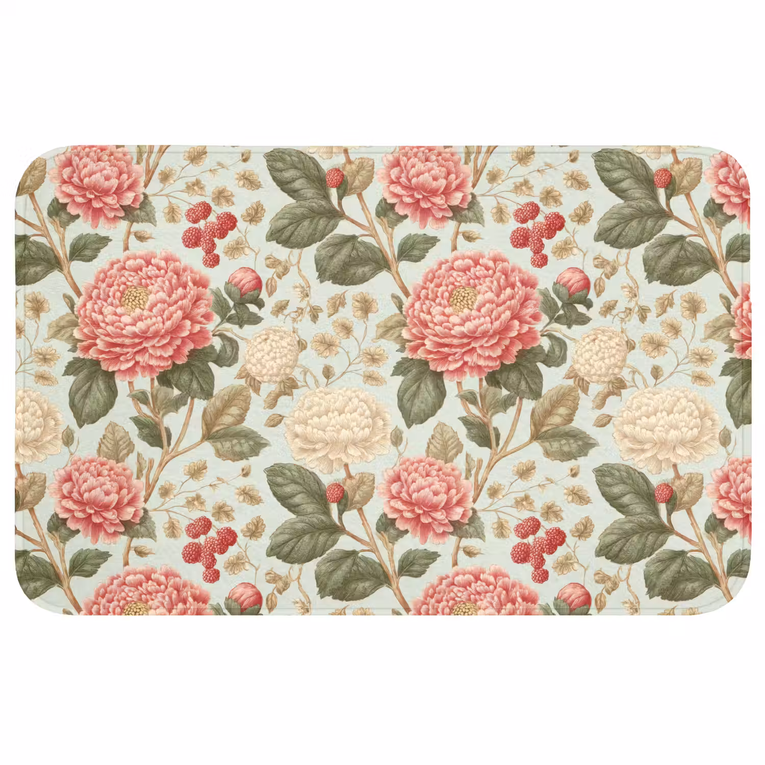 Klassiek - Botanisch - Veelkleurig Badmat middel 997 -3d