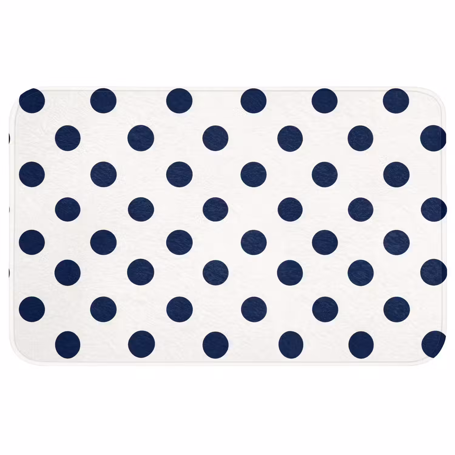 Klassiek - Stippen - Blauw Badmat middel 997 -3d