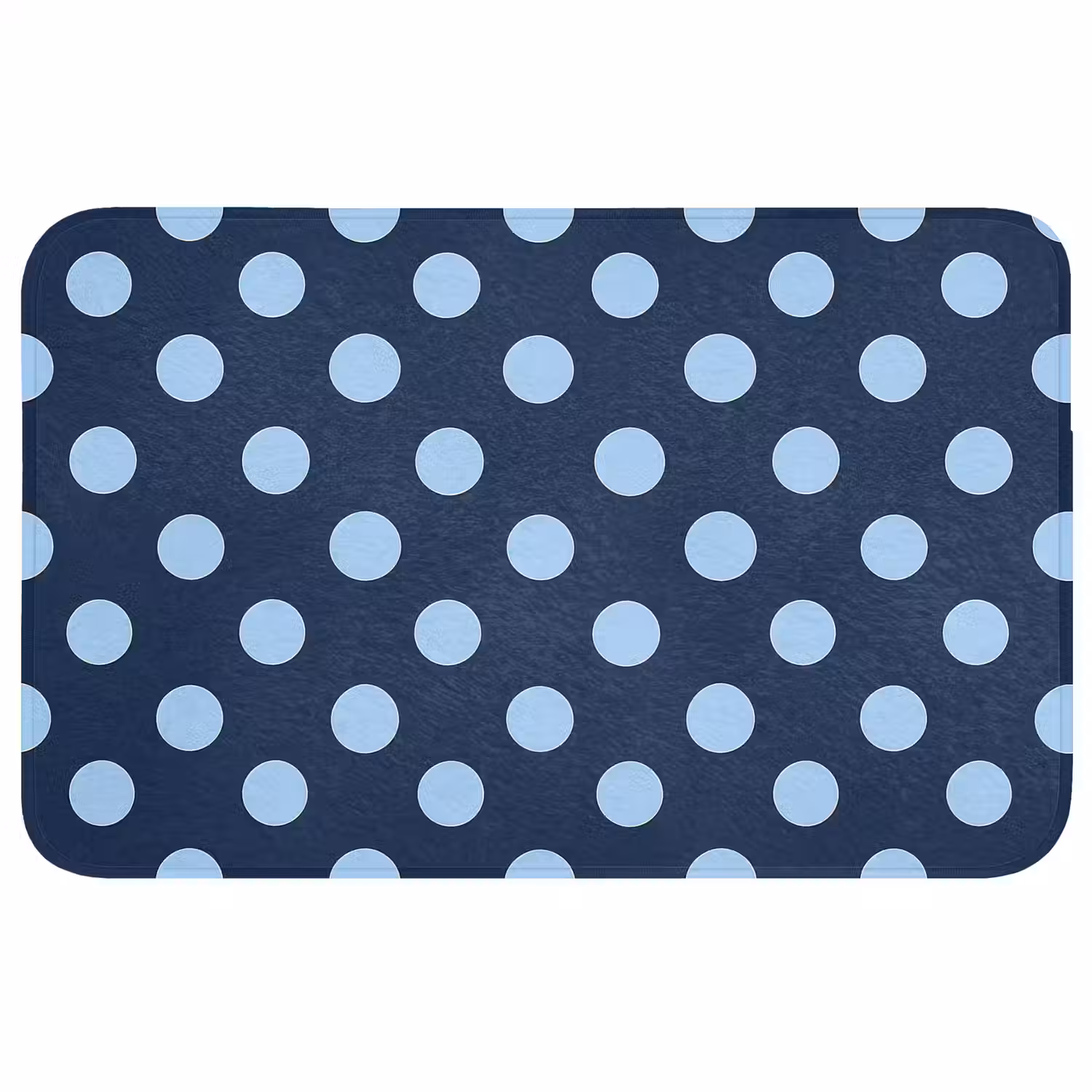 Klassiek - Dots - Blauw Badmat middel 997 -3d