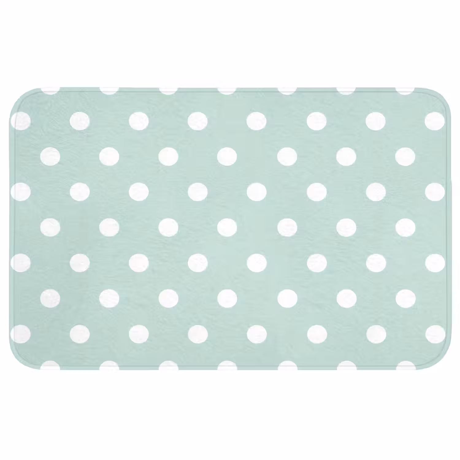 Klassiek - Polka - Groen Badmat middel 997 -3d