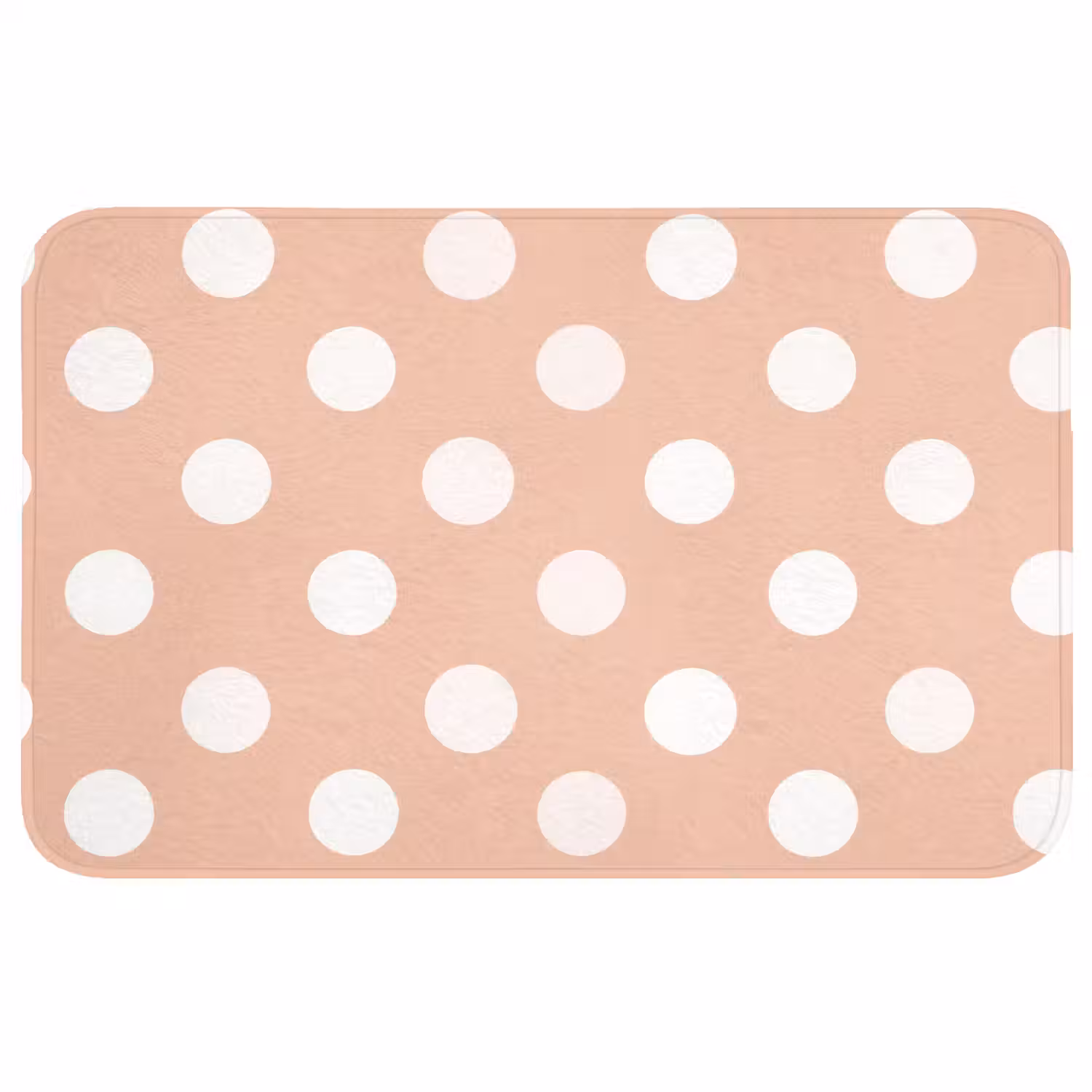 Klassiek - Polka - Perzik Badmat middel 997 -3d