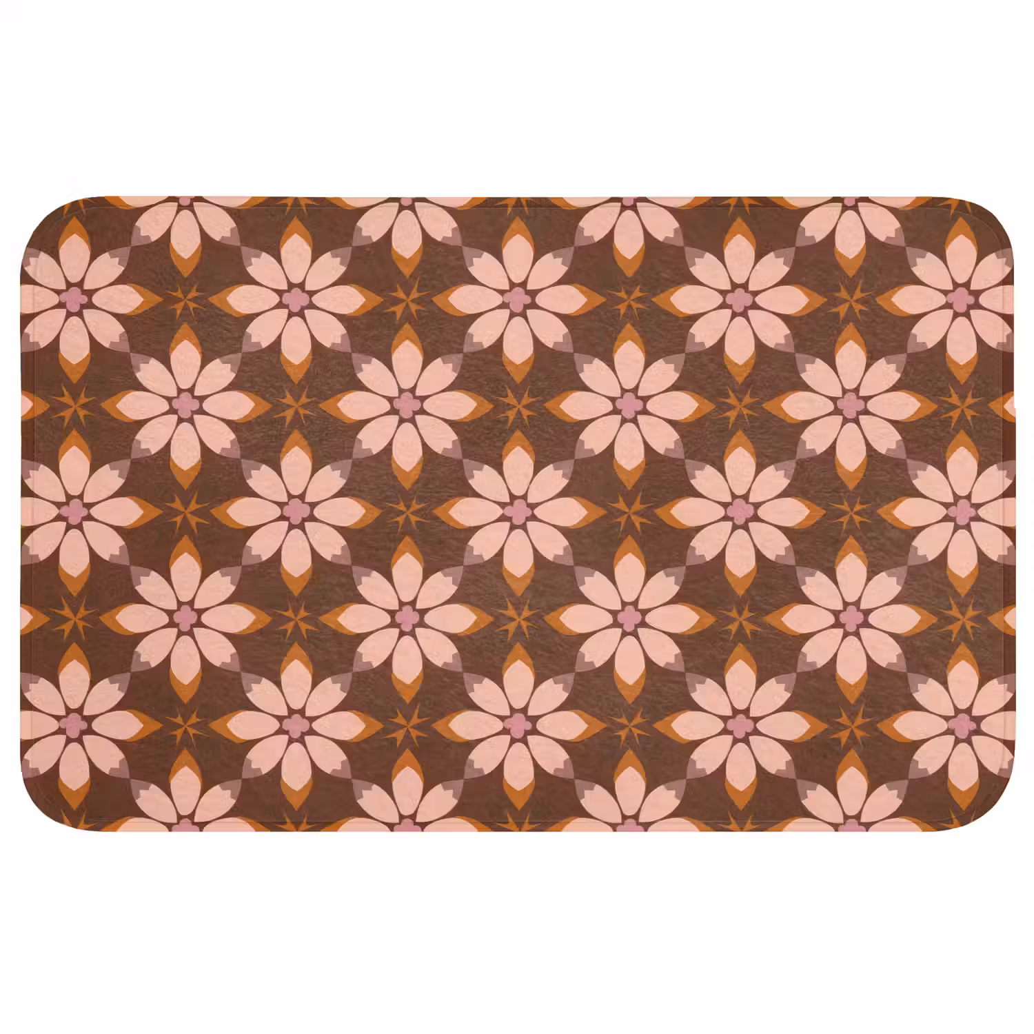Klassiek - Retro - Bruin Badmat middel 997 -3d