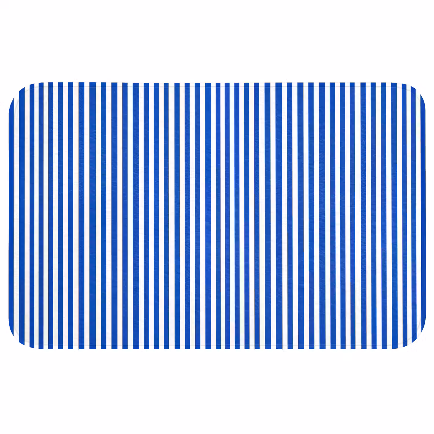 Klassiek - Strepen - Blauw Badmat middel 997 -3d