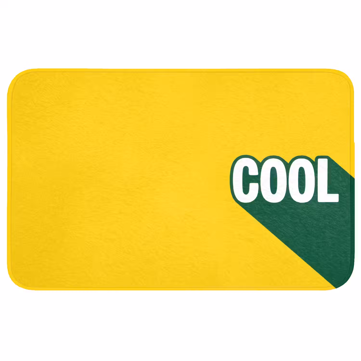 Cool - Geel - Groen Badmat middel -3d