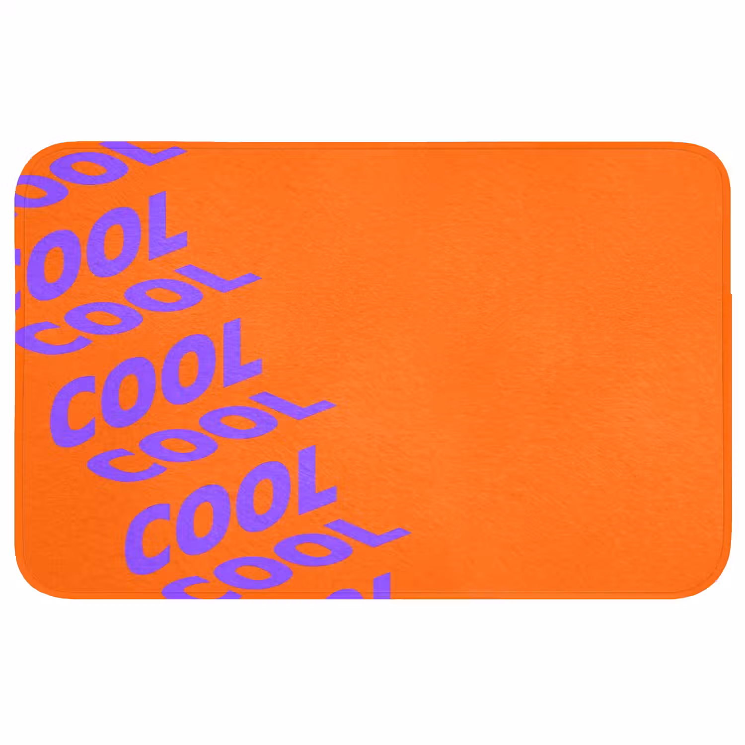 Cool - Paars - Oranje Badmat middel -3d