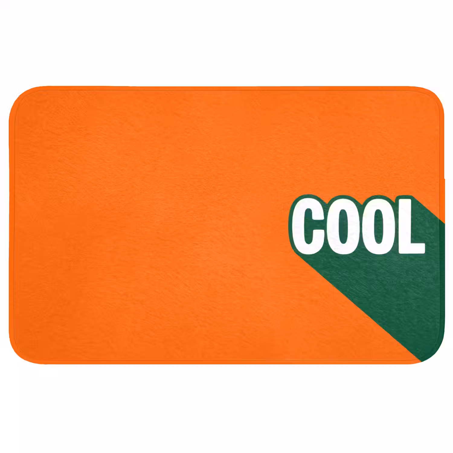 Cool - Oranje - Groen Badmat middel -3d