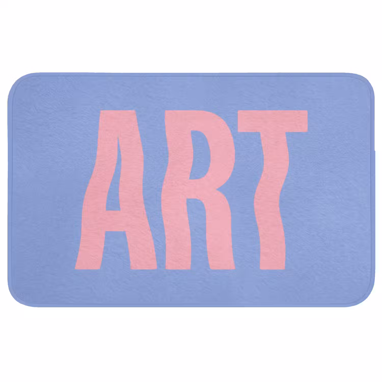 Art - Roze - Blauw Badmat middel -3d