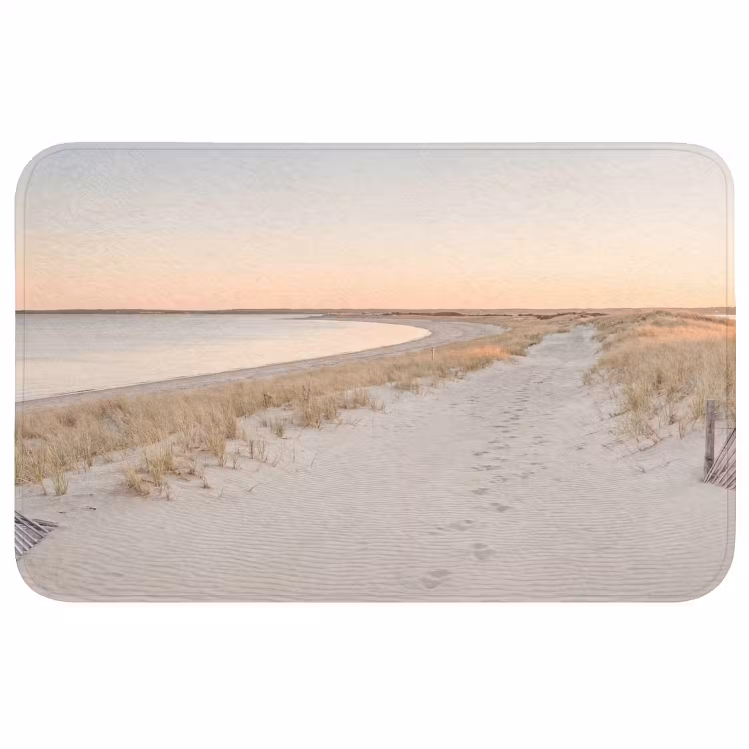 Kustlijn - Horizon - Hek Badmat middel -3d
