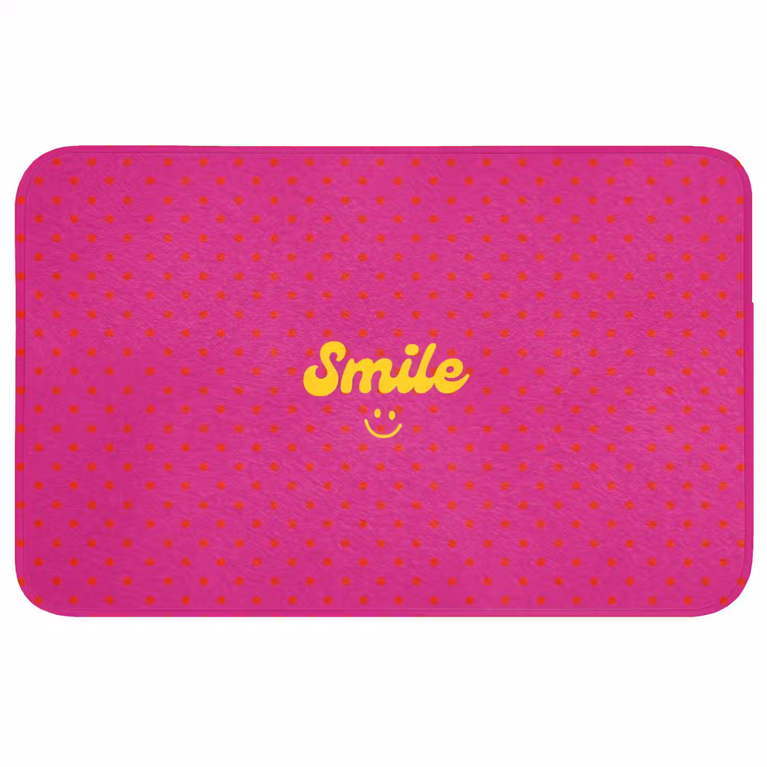 Smile - Stippen - Roze Badmat middel -3d