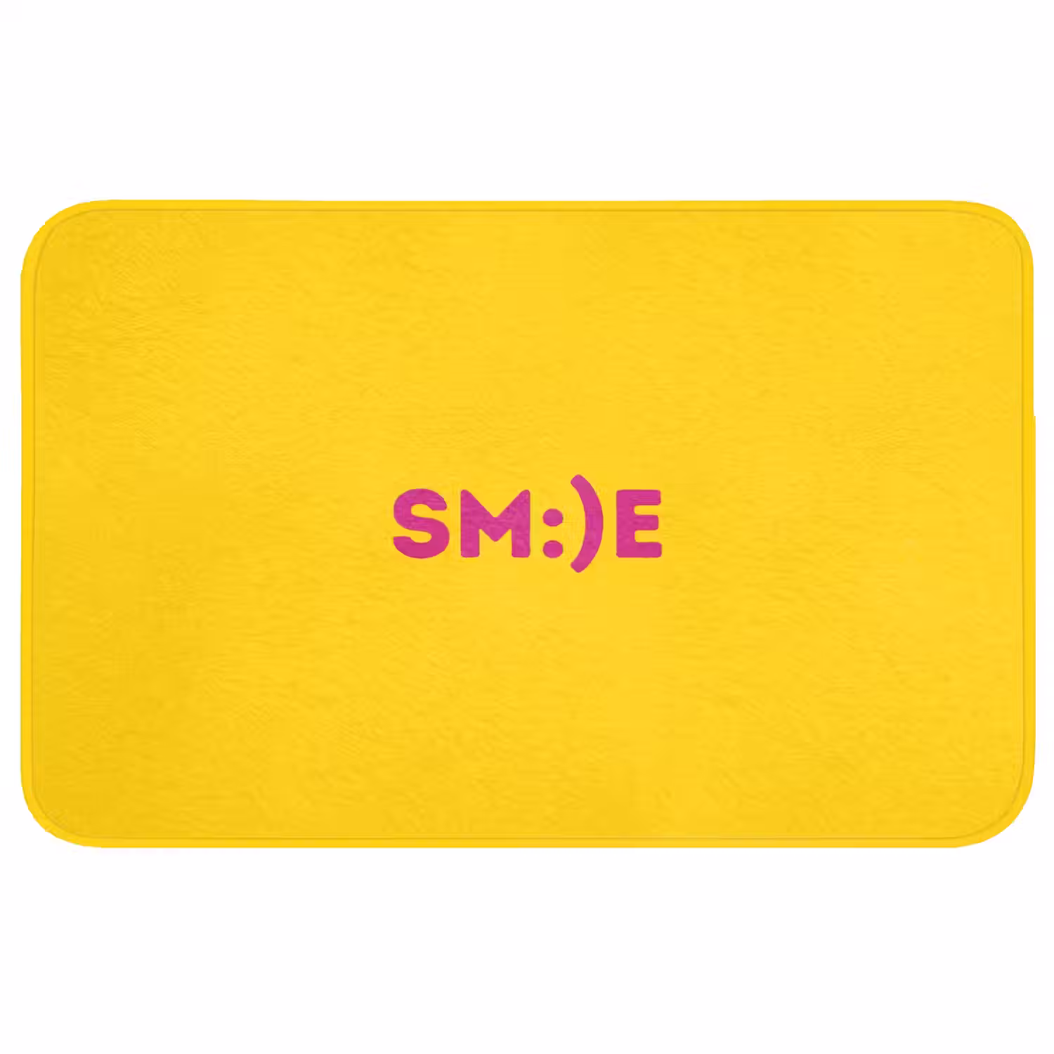 Smile - Roze - Geel Badmat middel -3d