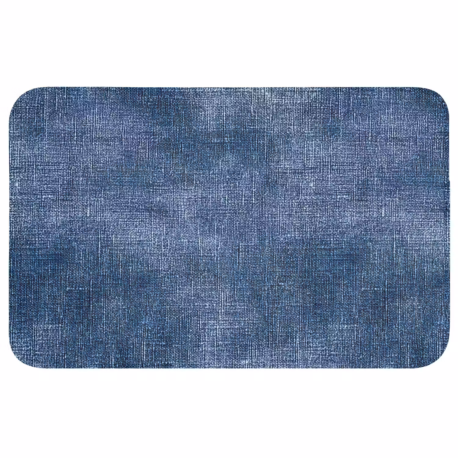 Linnen - Textuur - Patroon - Denim - Rustiek Badmat middel 997 -3d