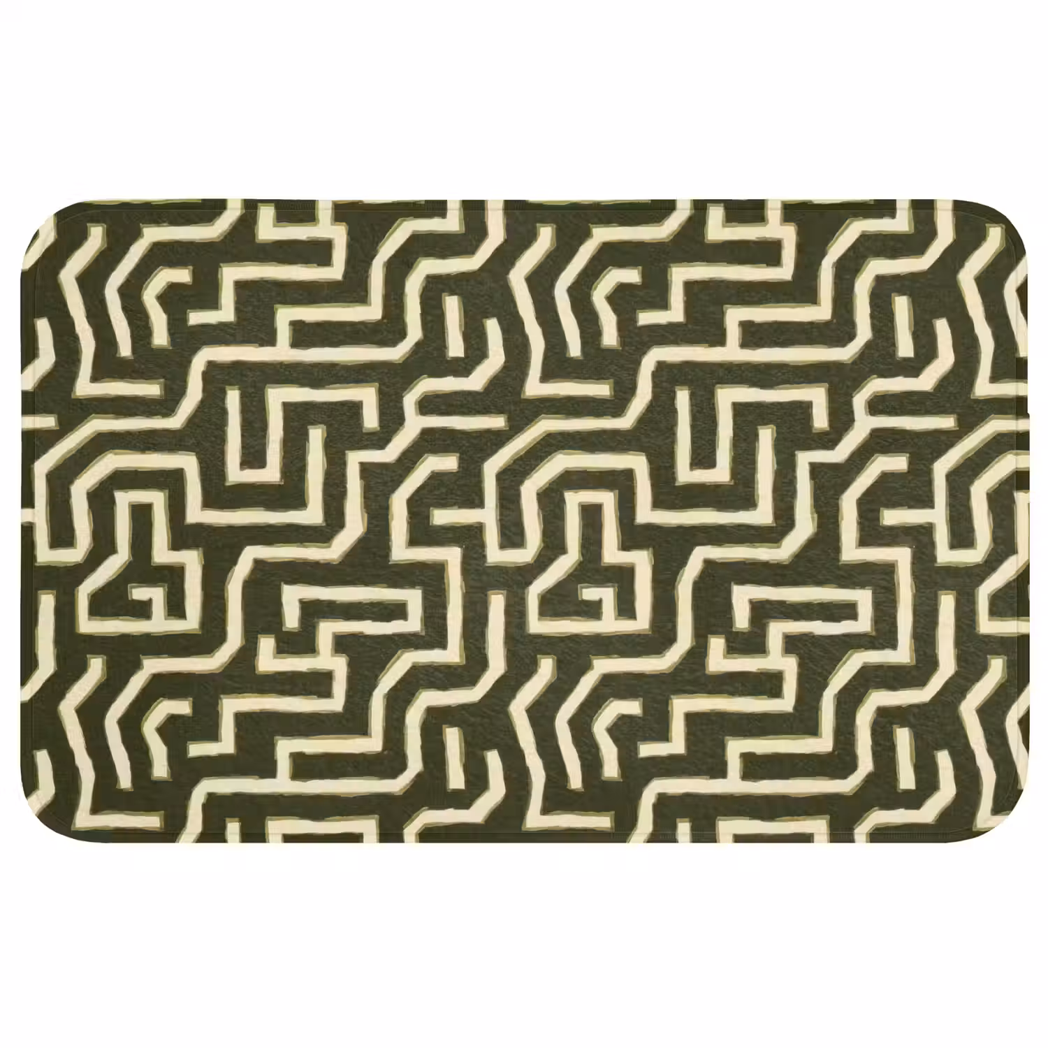 Lijnen - Abstract - Groen Badmat middel 997 -3d