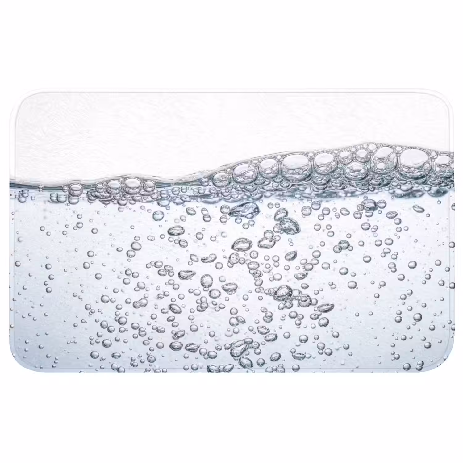 Luchtbellen - Water - Dynamisch Badmat middel -3d