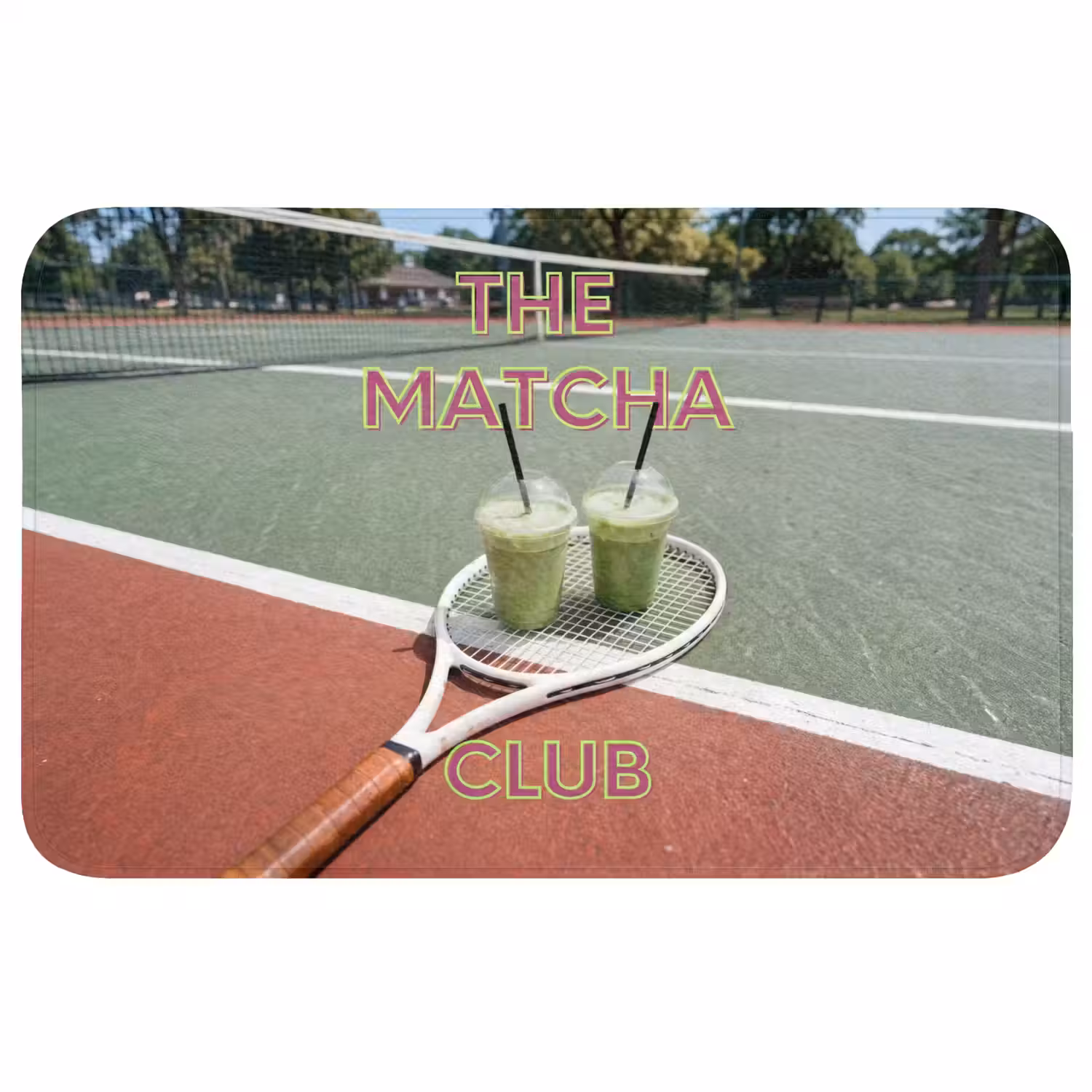 Matcha Club - Tennis - Matcha Badmat middel -3d